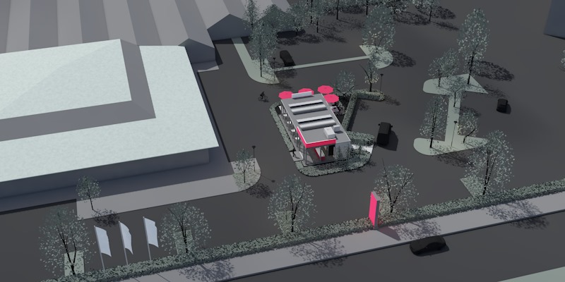3D-Modell Containerhaus Genehmigung