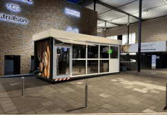 Bäckerei Verkaufsmodul (Backcontainer) - Vermietung - Vorderansicht
