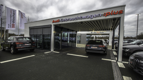 Pavillllons für Verkauf, Büro, Autohaus, Tankstelle